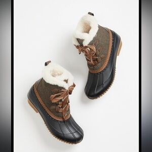 Maurices Brown and Black Waterproof Boots